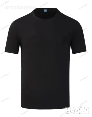 Мъжка семпла ежедневна тениска с къс ръкав, 9цвята , снимка 6 - Тениски - 48473454