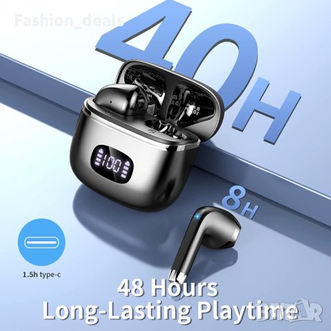 Нови Безжични слушалки Спортни с кутия за зареждане Earbuds за музика, снимка 2 - Bluetooth слушалки - 39854533