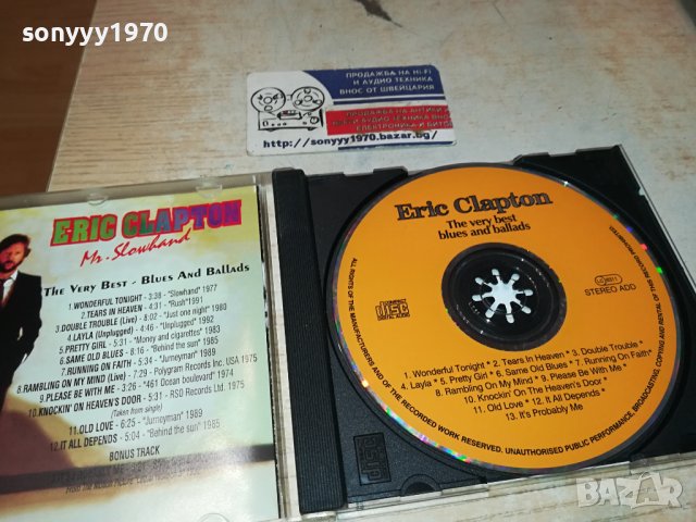ERIC CLAPTON-ORIGINAL CD 1502240829, снимка 6 - CD дискове - 44302343