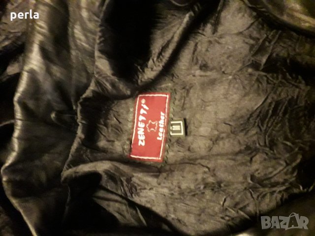 Кожено дамско яке от естествена кожа и естествен косъм, снимка 2 - Якета - 31235534