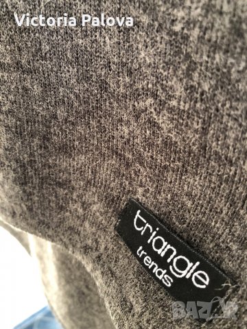 Красив сив вълнен шал TRIANGLE TRENDS унисекс., снимка 8 - Шалове - 31246821