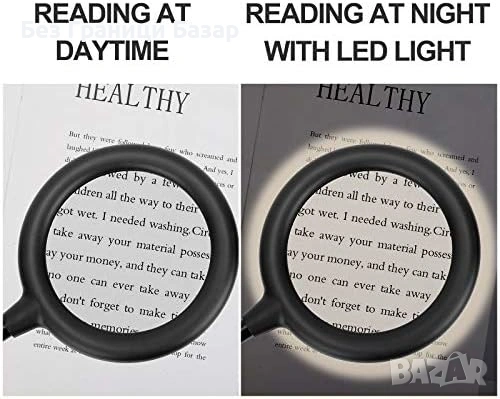 Нова Професионална LED лупа 3X с щипка USB захранване 6 нива на светлина, снимка 4 - Друга електроника - 53151510