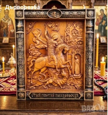Икони дърворезба, снимка 7 - Икони - 56125494