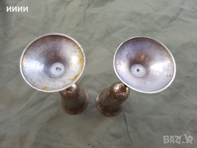 Посребрена чаша 2 бр, снимка 2 - Антикварни и старинни предмети - 52287626