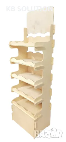 Рекламен стелаж от дърво, снимка 2 - Стелажи и щандове - 48598743