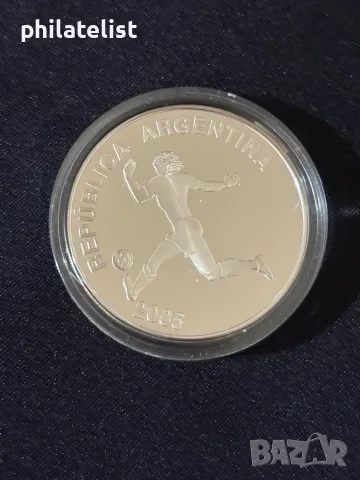 Аржентина 2005 - 5 песо - Световно първенство по футбол 2006 година, снимка 2 - Нумизматика и бонистика - 55903111