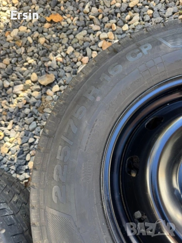 Оригинални железни джанти с гуми ( 2 броя ) Джанти : 5х118 - 16 ки  Гуми : 225 75 16 CP Continental , снимка 8 - Гуми и джанти - 53173265