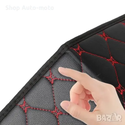 LUX кожен органайзер Automat, Сгъваем, С червен шев, 40x30x30см., снимка 5 - Аксесоари и консумативи - 49883771