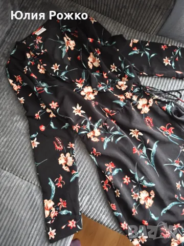 Обвиваща се рокля Vila, снимка 3 - Рокли - 49564355