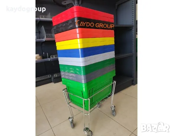 Нови! Налични! Пластмасови кошници за магазин 22л. - НОВИ, различни цветове!!! Търговско оборудване!, снимка 14 - Друго търговско оборудване - 42592193