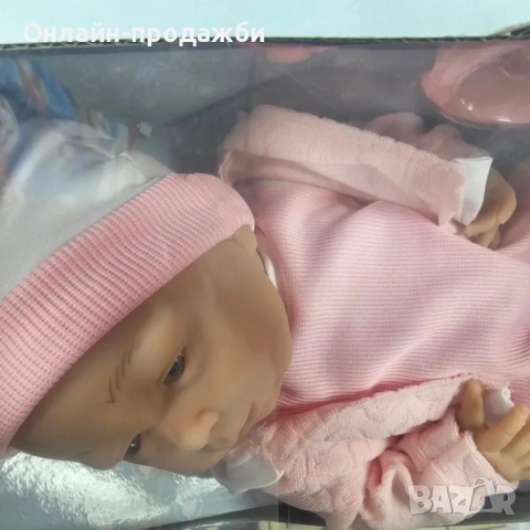 Реалистично бебе с аксесоари Pure Baby - 39см, снимка 5 - Кукли - 52476548