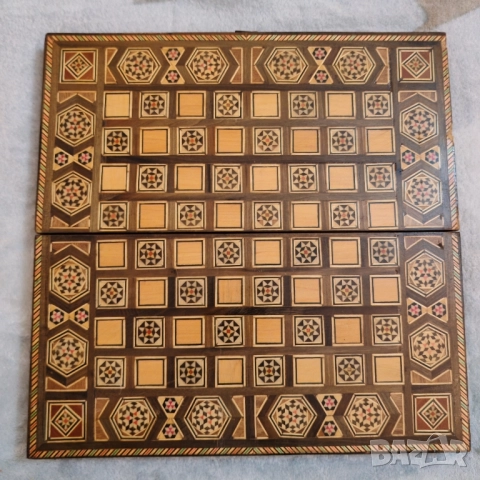 Ръчно изработена дъска за дама, табла, шах. , снимка 5 - Шах и табла - 52456051