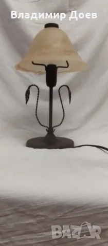 Нощна лампа от ковано желязо , снимка 6 - Настолни лампи - 50433493