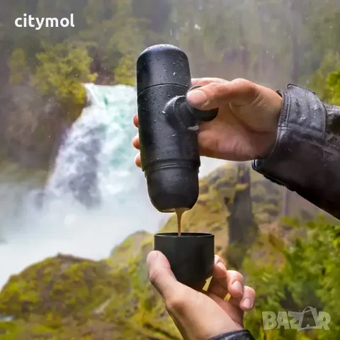 Мини еспресо машина, Портативна, Ръчна кафемашина за пътуване 70 мл, снимка 6 - Кафемашини - 49931603