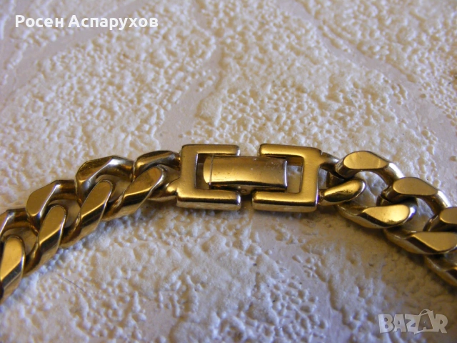 Масивно Позлатено Колие Синджир Сваровски, снимка 7 - Колиета, медальони, синджири - 53906462