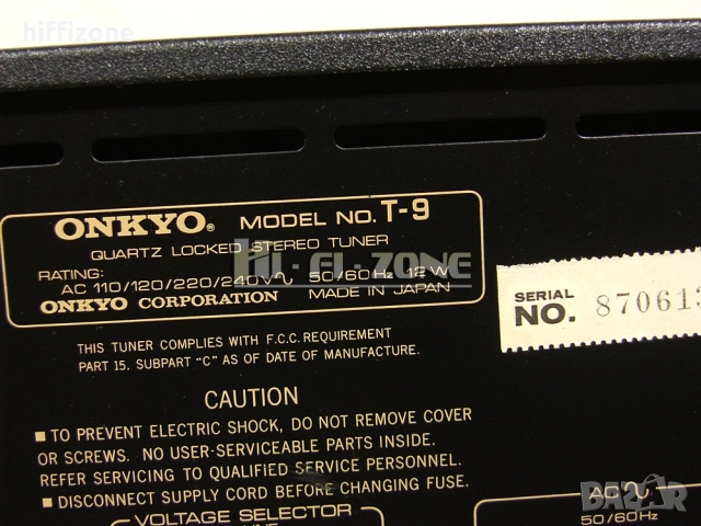 ТУНЕР  Onkyo t-9 /1 , снимка 8 - Ресийвъри, усилватели, смесителни пултове - 52987518