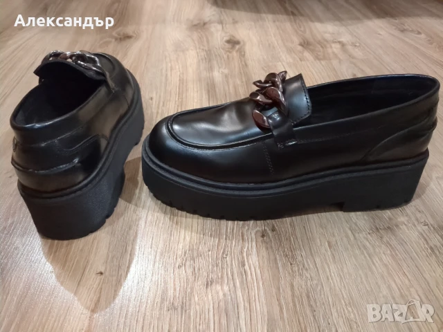 Кожени дамски мокасини Answear Lab, снимка 4 - Дамски елегантни обувки - 51371092