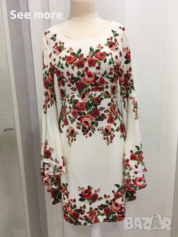 HM & Divided асиметрична рокля с флорални мотиви