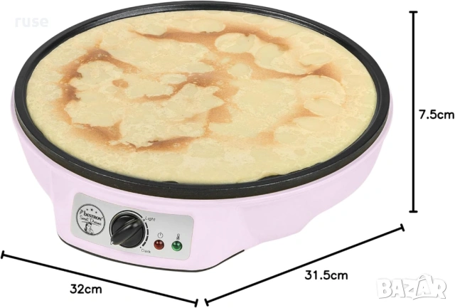 НОВИ! Уред за палачинки 30см Bestron 1ASW602P, снимка 7 - Гофретници - 54270740