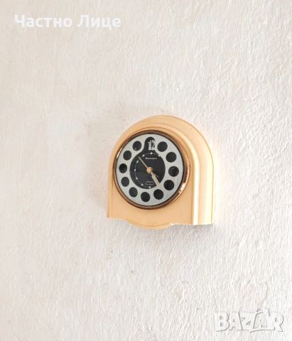 Супер Рядък Руски Соц СССР Стенен и Настолен Часовник Янтарь, снимка 4 - Антикварни и старинни предмети - 54099641