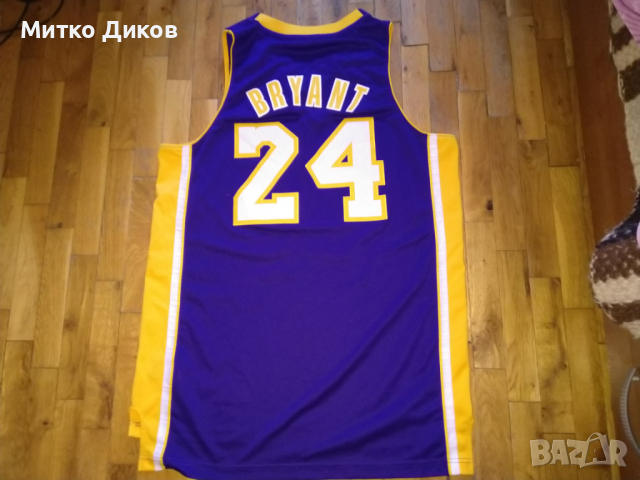 Kobe Bryant #24 Los Angeles Lakers NBA маркова баскетболна тениска  оригин.Adidas размер M lenght +2, снимка 7 - Баскетбол - 44797385