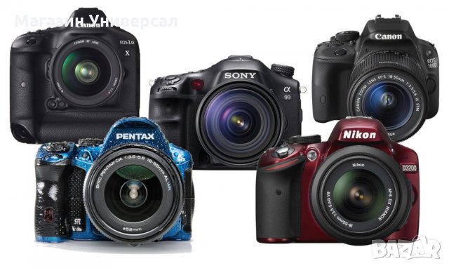 Батерия за фотоапарат Nikon Canon Sony LP-E6 LP-E8 LP-E12 LP-E17 EN-EL14 EN-EL15 NP-FW50 EN-EL20, снимка 2 - Батерии, зарядни - 29282641