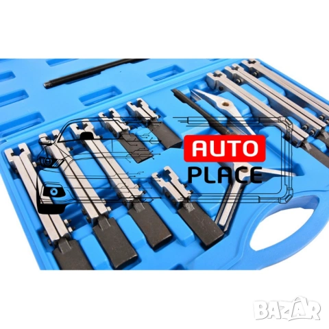 Комплект скоби за избиване на лагери 13 части HAWEK, снимка 4 - Други инструменти - 54066653