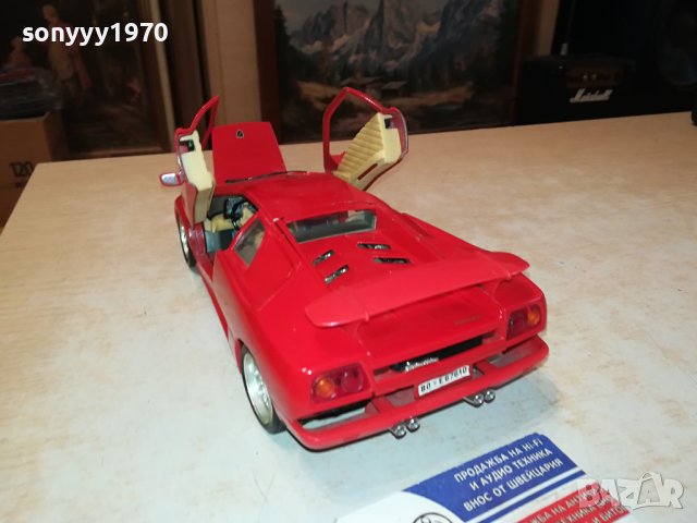 LAMBORGHINI DIABLO BURAGO 1/18-MADE IN ITALY-METAL ВНОС GERMANY 2910230942, снимка 10 - Колекции - 42764166