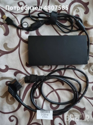 Зарядно за лаптоп Lenovo 20V 11.5A 230W (slim tip) правоъгълна букса, снимка 2 - Части за лаптопи - 54331421