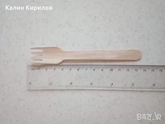 (Промоция в описание) Дървени прибори за еднократна употреба, снимка 7 - Прибори за хранене, готвене и сервиране - 30074756
