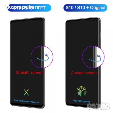 Съвместим LCD Дисплей за Samsung SM-G973F S10 / GH82-18850A / Тъч скрийн + рамка / Черен, снимка 3 - Резервни части за телефони - 42430618