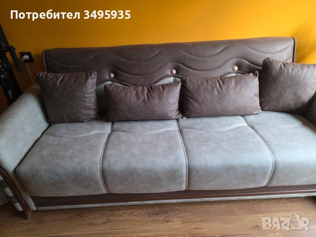 Триместен, чисто нов неизползван диван! , снимка 2 - Дивани и мека мебел - 53885548