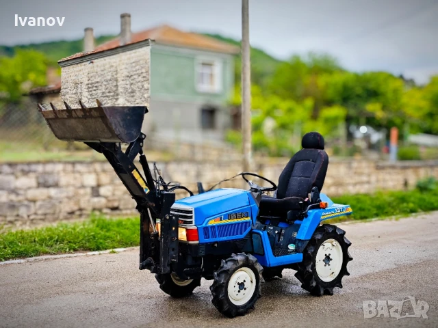 Трактор Исеки 137 с челен товарач и фреза, снимка 2 - Селскостопанска техника - 50459760