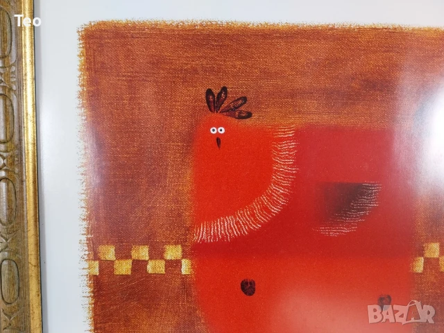 Голяма репродукция,рамкирана с антирефлексно стъкло , снимка 4 - Антикварни и старинни предмети - 51038671