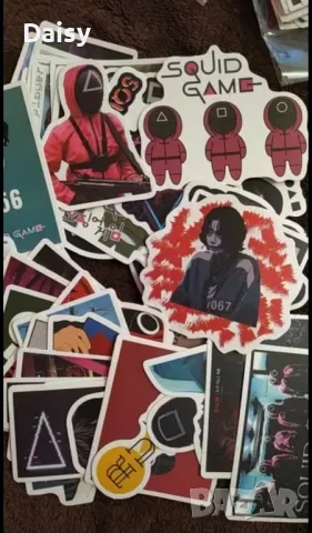 Залепващи водоустойчиви стикери на Squid Game , снимка 4 - Други - 48763295