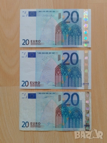 20 евро 2002 различни подписи, снимка 3 - Нумизматика и бонистика - 54023624