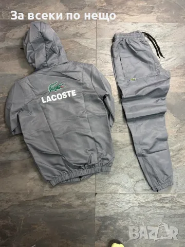 Lacoste Мъжки Шушляков Спортен Комплект🔝Мъжки Шушляков Спортен Екип - Различни Цветове Код NGHSP178, снимка 3 - Спортни дрехи, екипи - 55834191