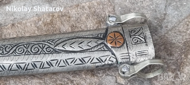 Стара арабска кама. Ханджар , снимка 4 - Антикварни и старинни предмети - 53189979