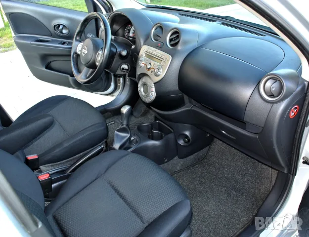 Nissan Micra 1.2i* РЕГИСТРИРАН* КЛИМАТРОНИК* АВТОПИЛОТ* ЕВРО 5, снимка 10 - Автомобили и джипове - 55987319