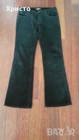 джинси термо черни дамски зимни чисто нови ватирани №30 с ликра и бродерии , снимка 1 - Панталони - 39733800