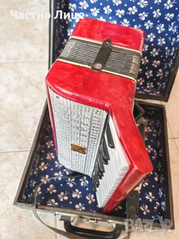 Оригинален Руски Соц СССР Акордеон Малыш 12 баса , снимка 2 - Акордеони - 50377436