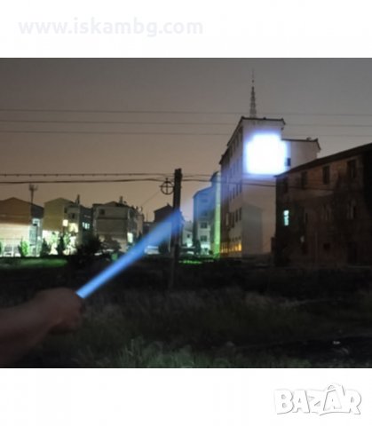 МОЩЕН ПОЛИЦЕЙСКИ АКУМУЛАТОРЕН ПРОЖЕКТОР С CREE LED ДИОД С ПОДАРЪК ЗАРЯДНО ЗА АВТОМОБИЛ - код 530, снимка 3 - Прожектори - 34080022