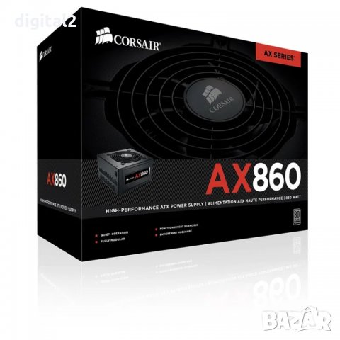 Захранване Corsair AX860 860W Platinum (CP-9020044) ново 24 м гаранция, снимка 6 - Захранвания и кутии - 32095140