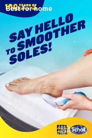 Електрическа пила за крака Scholl Velvet Smooth с пълнител за напукани пети , снимка 2 - Електрически пили за пети - 51807360