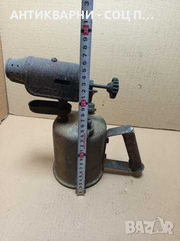 Соц Стара Бензинова Лампа Горелка., снимка 9 - Антикварни и старинни предмети - 50648589