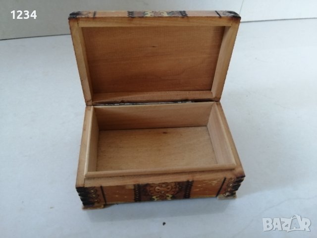 Дървена кутия 13 х 9 h 6 см. , снимка 6 - Други стоки за дома - 32414601