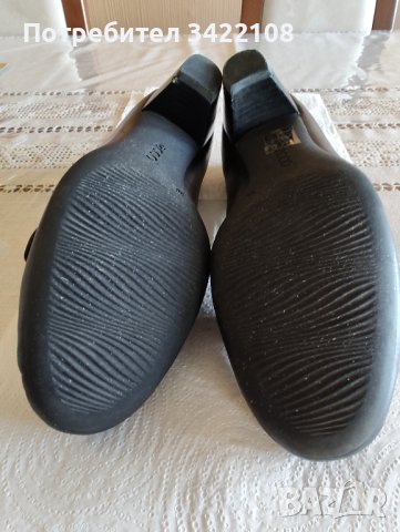 Дамски черни кожени обувки Ессо, номер 38, снимка 5 - Дамски ежедневни обувки - 42890930