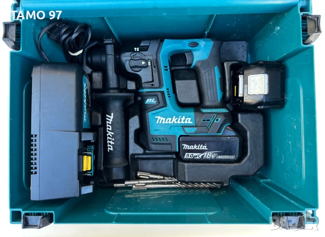 Makita DHR171 - Безчетков акумулаторен перфоратор 2x18V 5.0Ah като нов!, снимка 2 - Перфоратори - 53223704