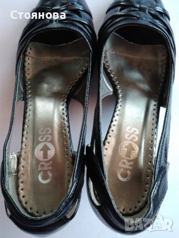 Дамски елегантни черни обувки на ток , снимка 6 - Дамски елегантни обувки - 36890598