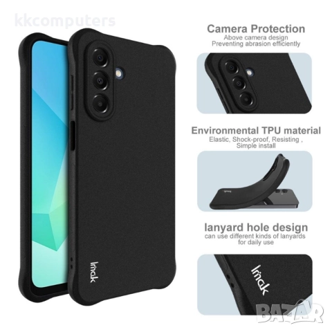 IMAK Защитен TPU Калъф за Samsung Galaxy A17 5G / A17 4G | Комплект с Протектор | Черен и Бял, снимка 5 - Калъфи, кейсове - 52210126